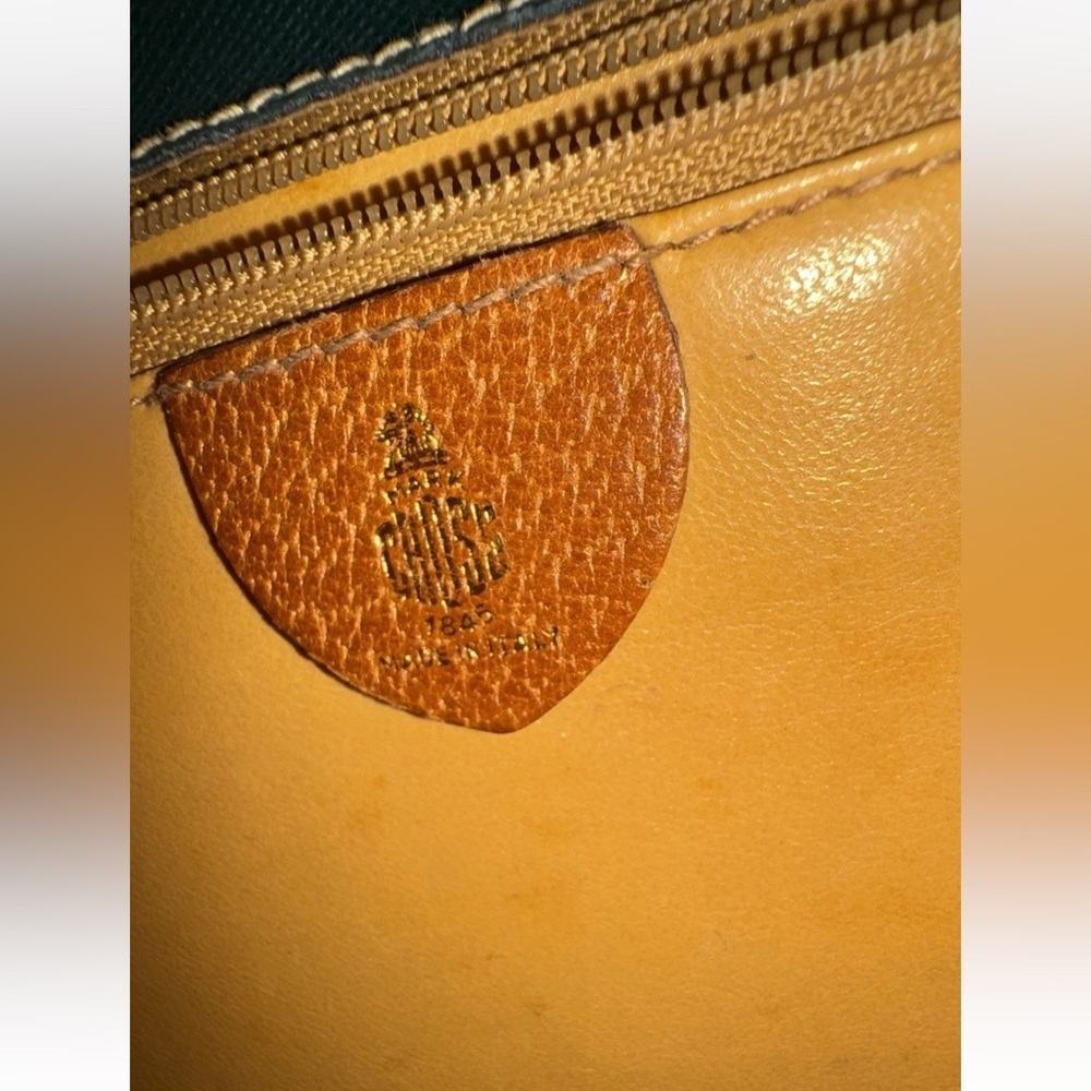 Mark Cross Vintage Leather Flap Crossbody Shoulder Bag Brown Italy 90s RARE - Picture 8 of 9
